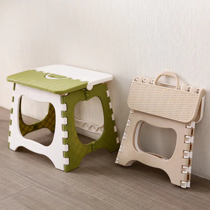 Portable Plastic Folding Stool for Home and Bathroom