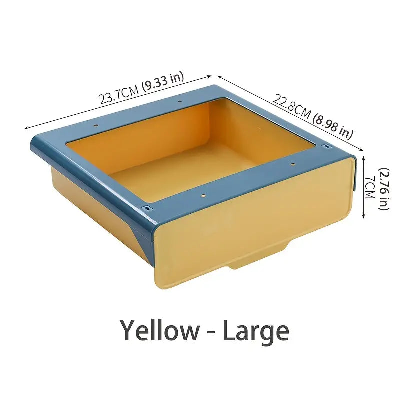 Stylish Under Cabinet Storage Box for Desk Organization