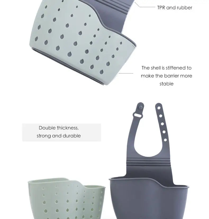 Kitchen Utensils Sink Drain Basket for Organization