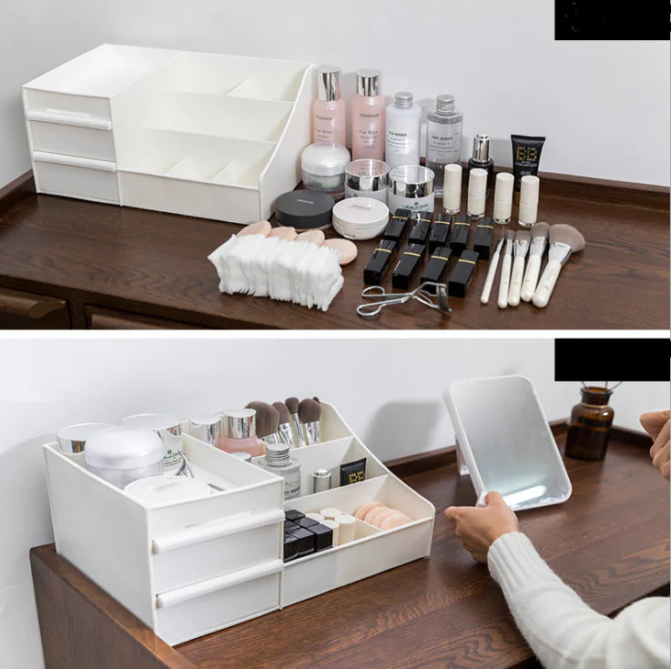 Large Drawer Makeup Organizer with Storage Box