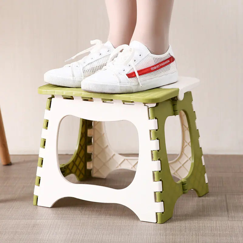 Portable Plastic Folding Stool for Home and Bathroom