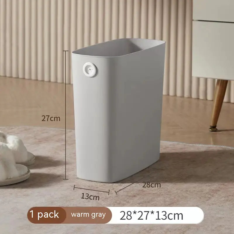 Simple No-Lid Trash Can for Kitchen and Living Room