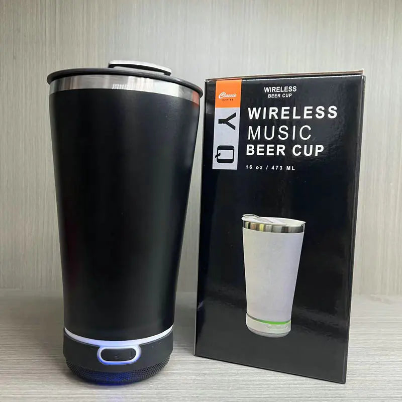 Portable Stainless Steel Bluetooth Speaker Beer Cup