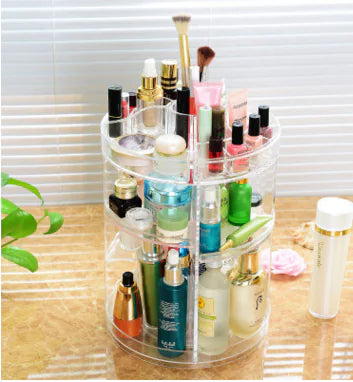 Transparent Acrylic Rotating Makeup Organizer Box