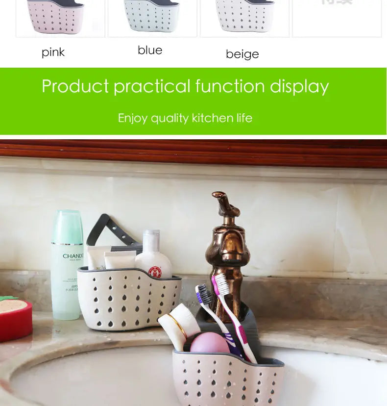 Kitchen Utensils Sink Drain Basket for Organization