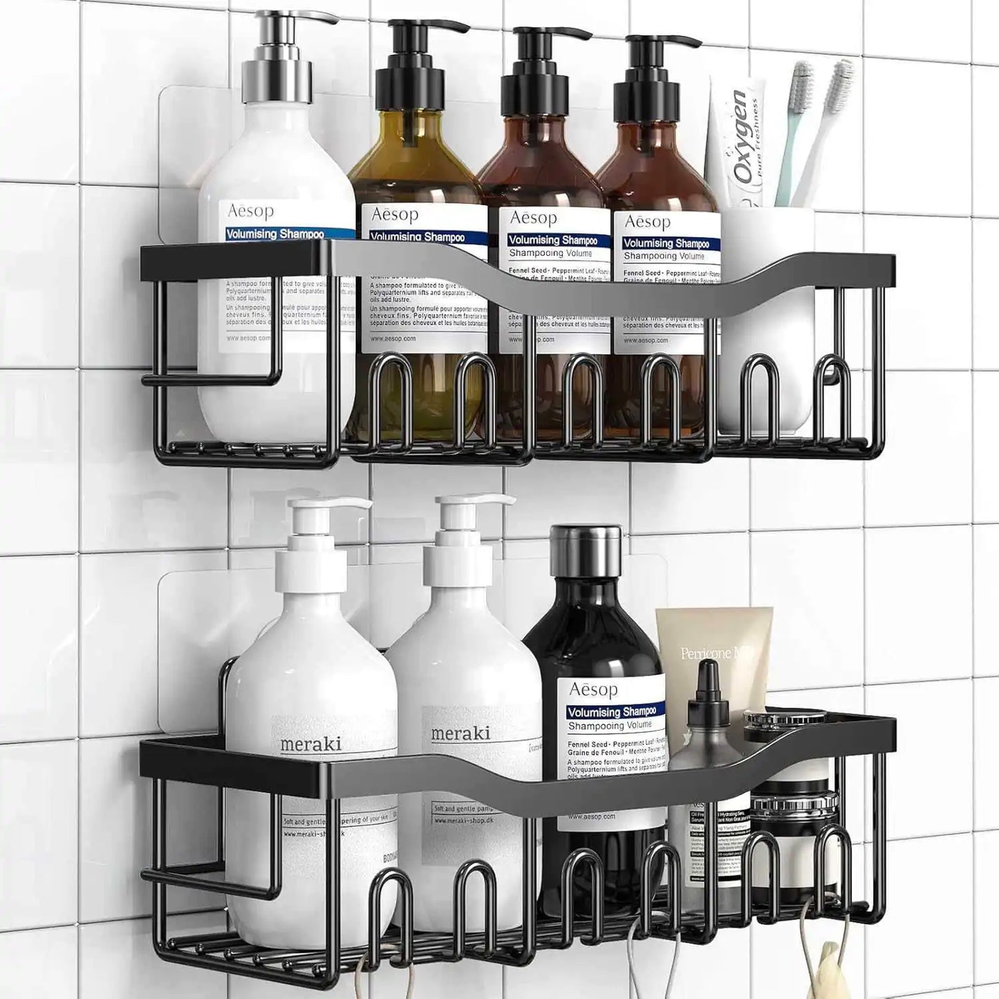 Bathroom Storage Rack Set Large Capacity