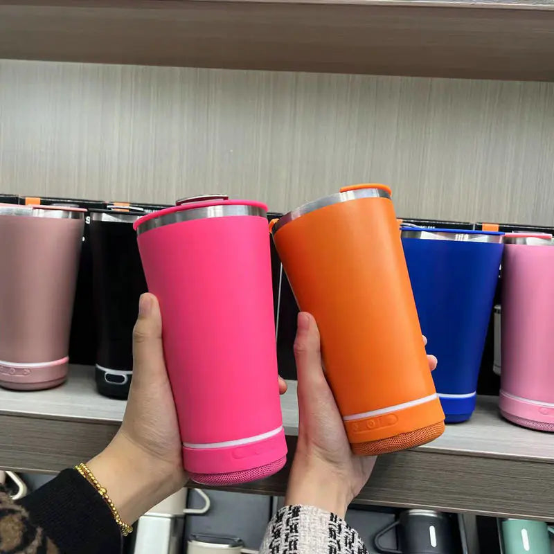 Portable Stainless Steel Bluetooth Speaker Beer Cup
