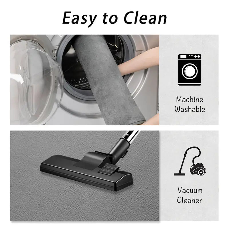 1pc Washable Absorbent Semicircle Bathroom Mat